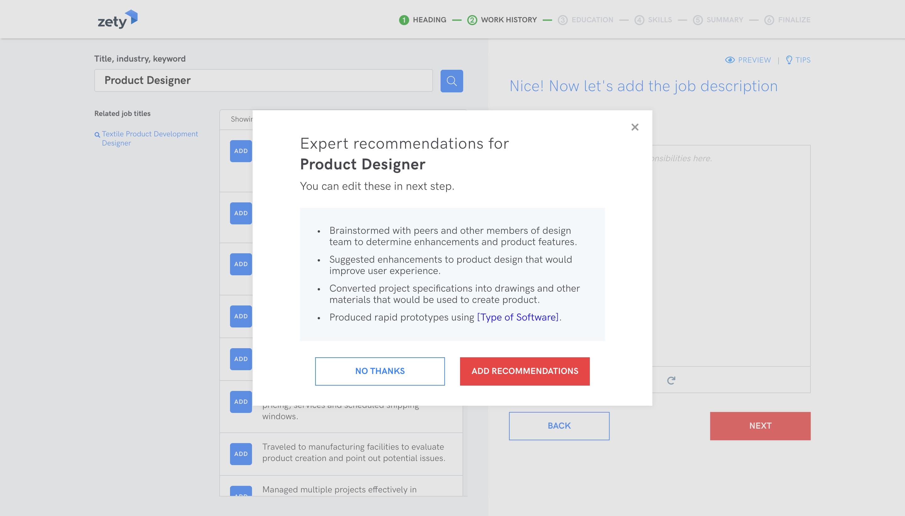 Expert recommendations for your resume